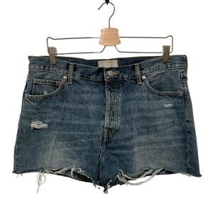 Everlane The Relaxed ‘90’s Short Denim Raw Hem 31